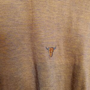 Bugatchi Uomo Men's Medium Polo Orange Egyptian Cotton Golf Western Rodeo NFR
